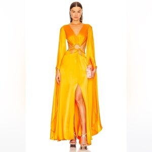 strapless open back dress Sexy Deep V Neck Orange Chiffon Open Back Prom Dresses, Backless Orang –  morievent main image 0